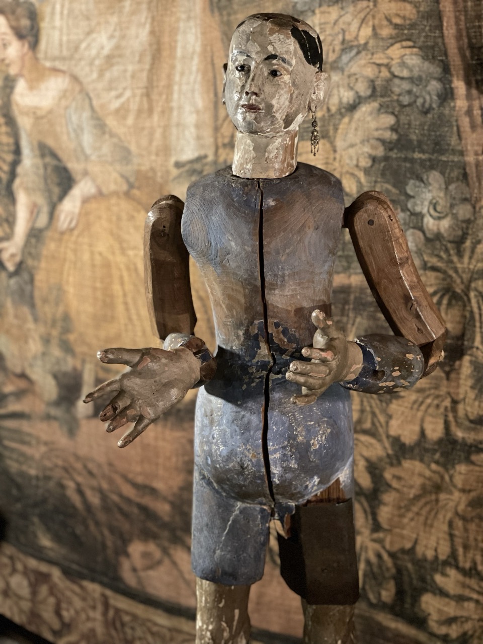 XIXth Century Wood Mannequin. Italy or France, late 19th century